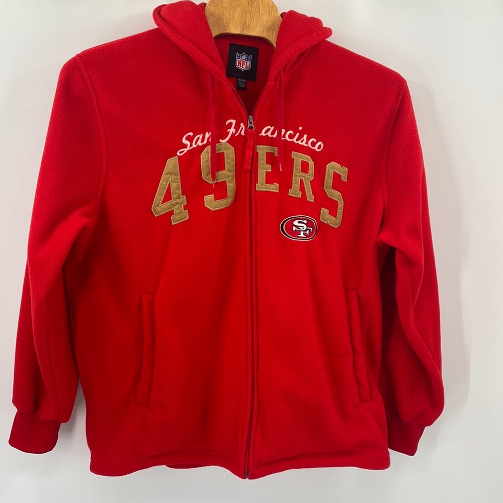San Francisco 49 ERS fleece hooded jacket XXL